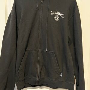 Jack Daniel's Black Hoodie with Zip